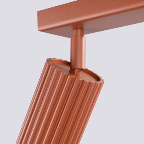 PLAFON LAMPA SUFITOWA REFLEKTOR LISTWA KARBON 4L ochra czerwona