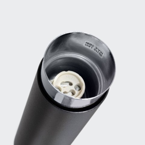 Plafon NERO 22,5 czarny/chrom