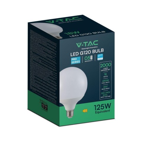 18W G120 LED PLASTIC BULB WITH SAMSUNG CHIP 6500K E27