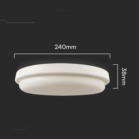 24W LED BULKHEAD 240 mm 3000K IP54
