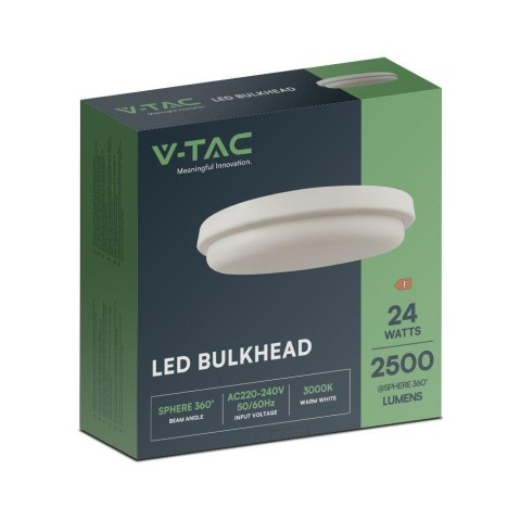 24W LED BULKHEAD 240 mm 3000K IP54