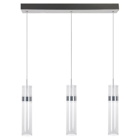 Lampa wisząca Ambiente 3 srebrna LED CCT Light Prestige