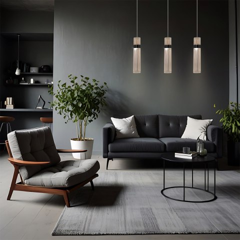 Lampa wisząca Ambiente 3 srebrna LED CCT Light Prestige