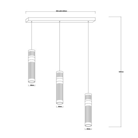 Lampa wisząca Ambiente 3 złota LED CCT Light Prestige