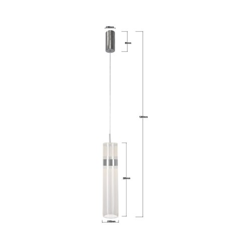 Lampa wisząca Ambiente srebrna LED CCT Light Prestige