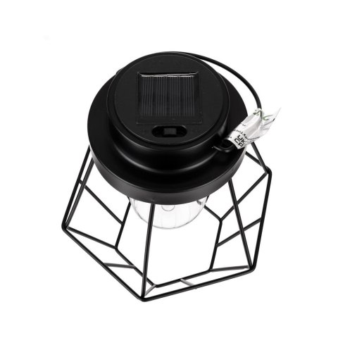 SOLAR LED LAMPHOLDER METAL+BLACK BODY D180*H210