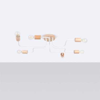 Sollux Lighting Żyrandol TIMBO 6 biały