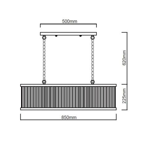 Lampa wisząca Galaxy LP-8527/5P