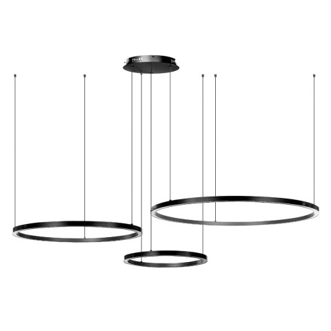 Lampa wisząca Monza okręgi 110W czarna AZ134