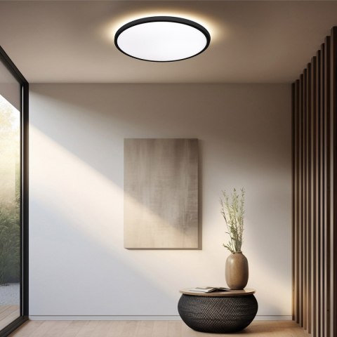 Plafon Pryzma 28 cm czarny LED CCT Light Prestige