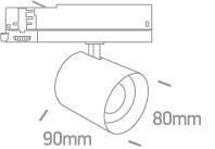 OLAM biały LED 3000K 10W/15W/20W 1200lm/1800lm/2400lm