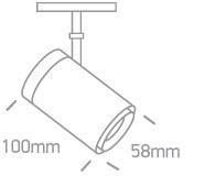ORDO 100 czarny LED 3000K 12W 960lm