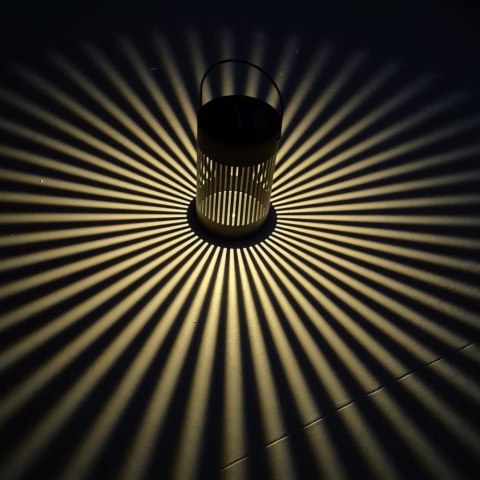 SOLAR LED TABLE LAMPHOLDER METAL+BLACK BODY D120*H200