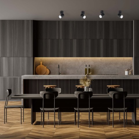 Spot Snow New 1 czarny 1xGU10 Light Prestige