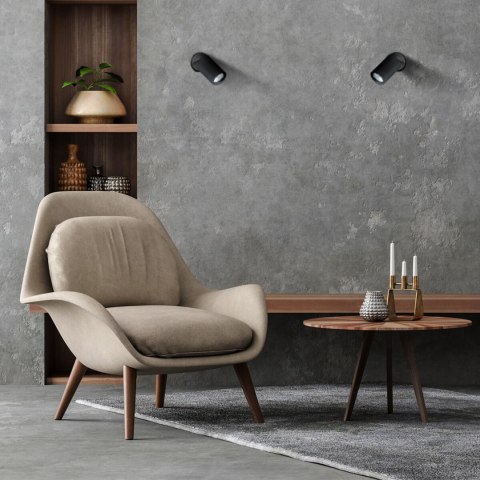 Spot Snow New 1 czarny 1xGU10 Light Prestige