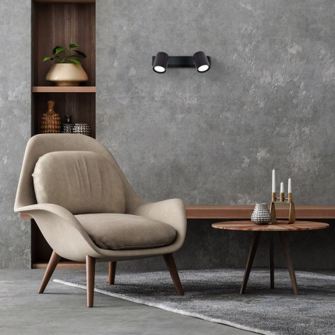 Spot Snow New 2 czarny 2xGU10 Light Prestige