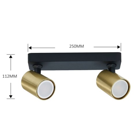 Spot Snow New 2 złoty 2xGU10 Light Prestige