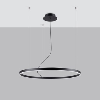 Żyrandol ODA 80 czarny LED 4000K