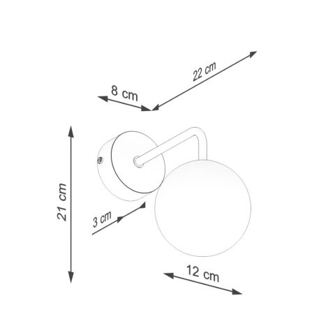 Kinkiet ASTRAL 1 czarny