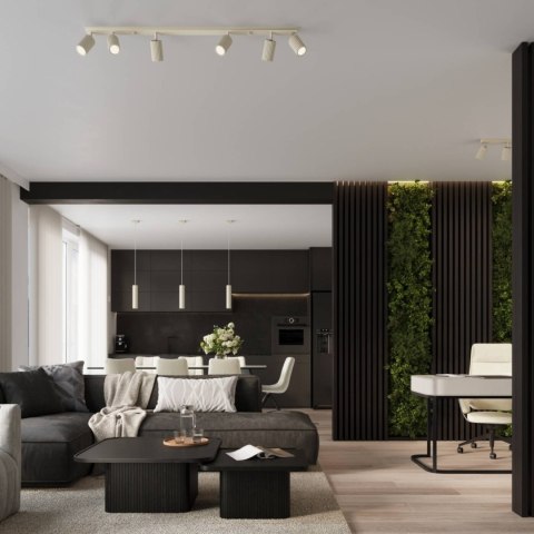 ŻYRANDOL LAMPA SUFITOWA Lampa wisząca KARBON 3L beżowy