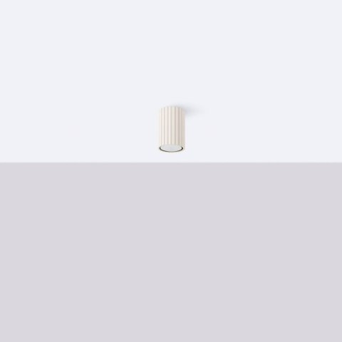 PLAFON LAMPA SUFITOWA REFLEKTOR TUBA SPOT KARBON 10 beżowy