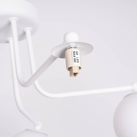 Żyrandol ASTRAL 5 biały