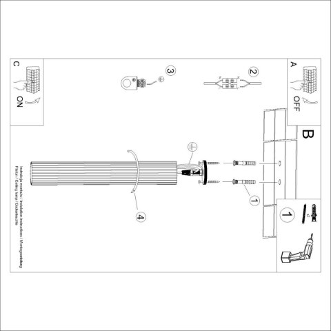 PLAFON LAMPA SUFITOWA REFLEKTOR TUBA SPOT KARBON 60 ochra czerwona