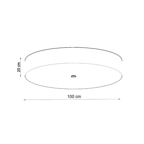 Plafon SKALA 100 biały Sollux
