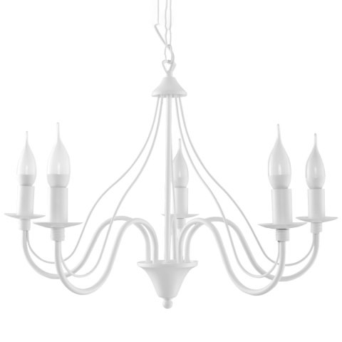 Żyrandol MINERWA 5 biały Sollux