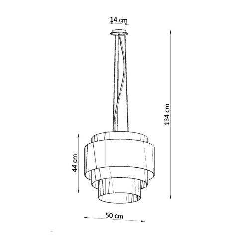 Żyrandol REFLEXION 50 biały Sollux