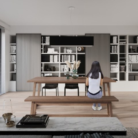 Żyrandol SANTA 120 czarny Sollux