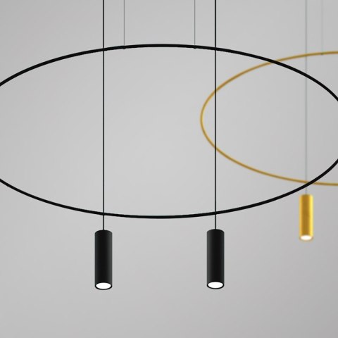 Lampa wisząca HOLAR 2 czarna