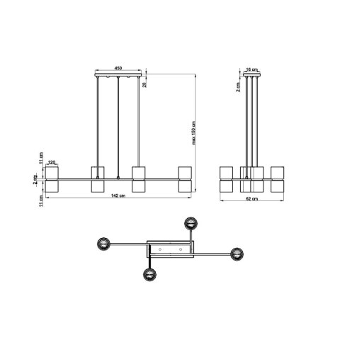 Lampa wisząca KUKKIA czarna