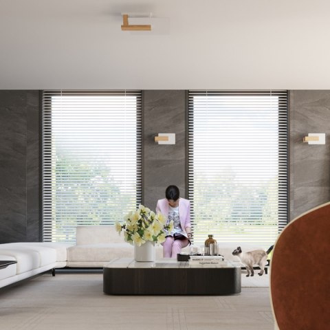 Plafon LAPPO naturlane drewno Sollux