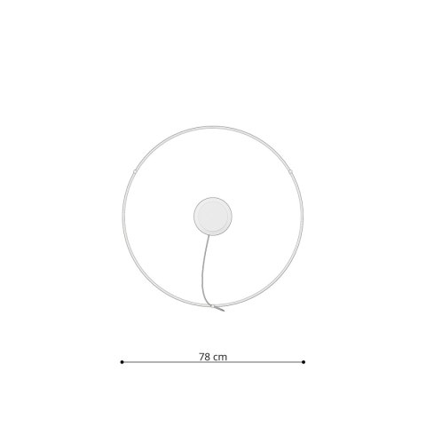 Żyrandol RIO 78 czarny LED 4000K