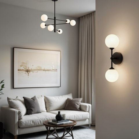 Lampa Dekoracyjna AM201 6xG9 Czarna