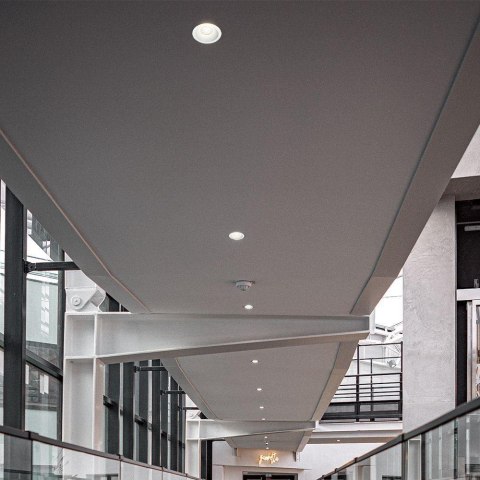 24W LED HONEY COMB DOWNLIGHT BRIDGELUX CHIP CCT:3IN1 WHITE RING + BLACK HEATING