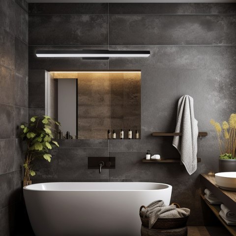 Kinkiet Aqua 66,5 cm czarny IP44 LED CCT Light Prestige