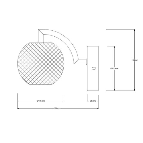 Kinkiet Brillant złoty LED CCT Light Prestige