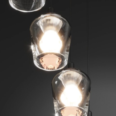 Lampa Wisząca Keso Round 5xLED czarna PL0142-5