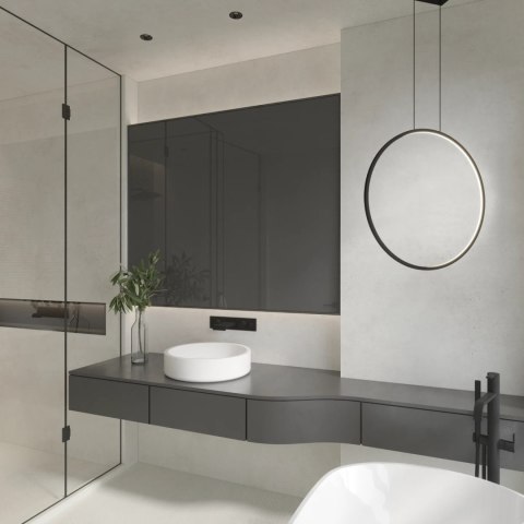 Lampa Wisząca Loop M 1xLED czarna IP44 PL0119-85-BK