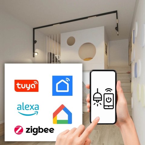 Lampa Wisząca Omikron Smart 6W Magnet Line LED czarny TLV-08-11TU