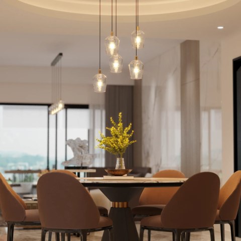 Lampa Wisząca Tasa Round 5xLED czarna PL0144-5