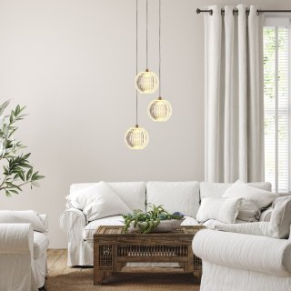 Lampa wisząca Brillant 3 złota LED CCT Light Prestige