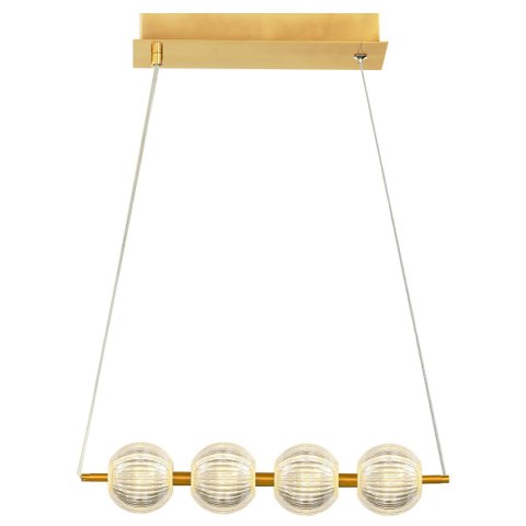 Lampa wisząca Brillant 4 złota LED CCT
