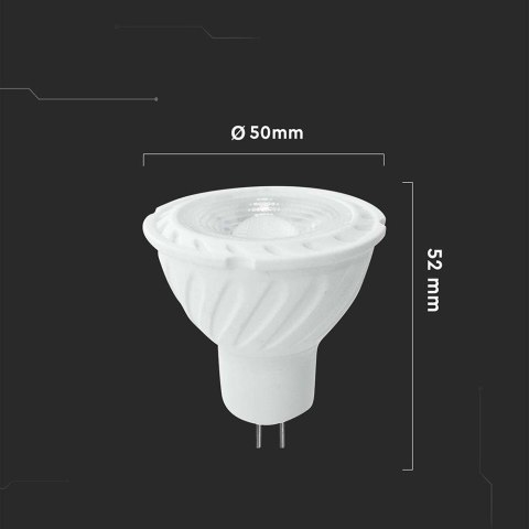 Faretto LED GU5.3 (MR16) 6W 12V 38° Copertura Trasparente 3000K