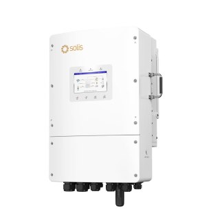 Inverter Fotovoltaico Solis Trifase Ibrido On-Grid/Off-Grid 10kW, Doppio MPPT, Schermo LCD, WiFi Meter e TA Inclusi, Garanzia 10