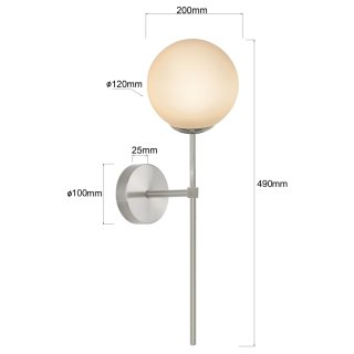 Light Prestige Kinkiet Piruleta chrom IP44 1xG9