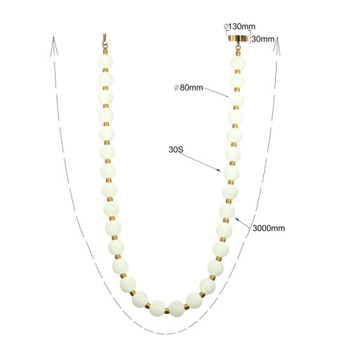 Lampa wisząca Dorado Rope 3 m złota LED CCT Light Prestige