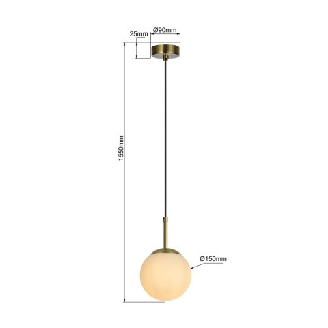Lampa wisząca Dorado złota 1xE14 Light Prestige
